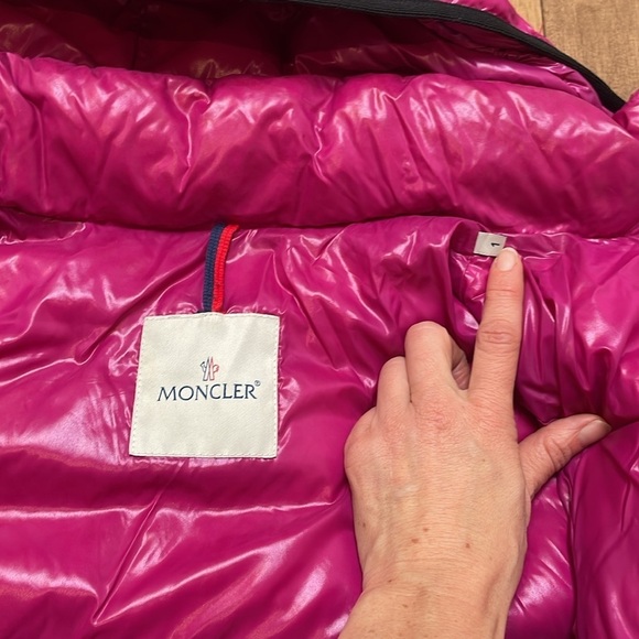 Moncler women’s Bady Giubbotto down puffer winter coat jacket pink hood  1 (XS) - Picture 5 of 16
